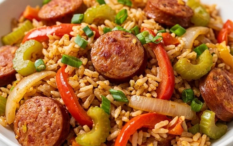 Cajun Sausage and Rice Skillet