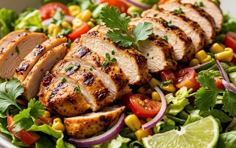 Peruvian Grilled Chicken Salad