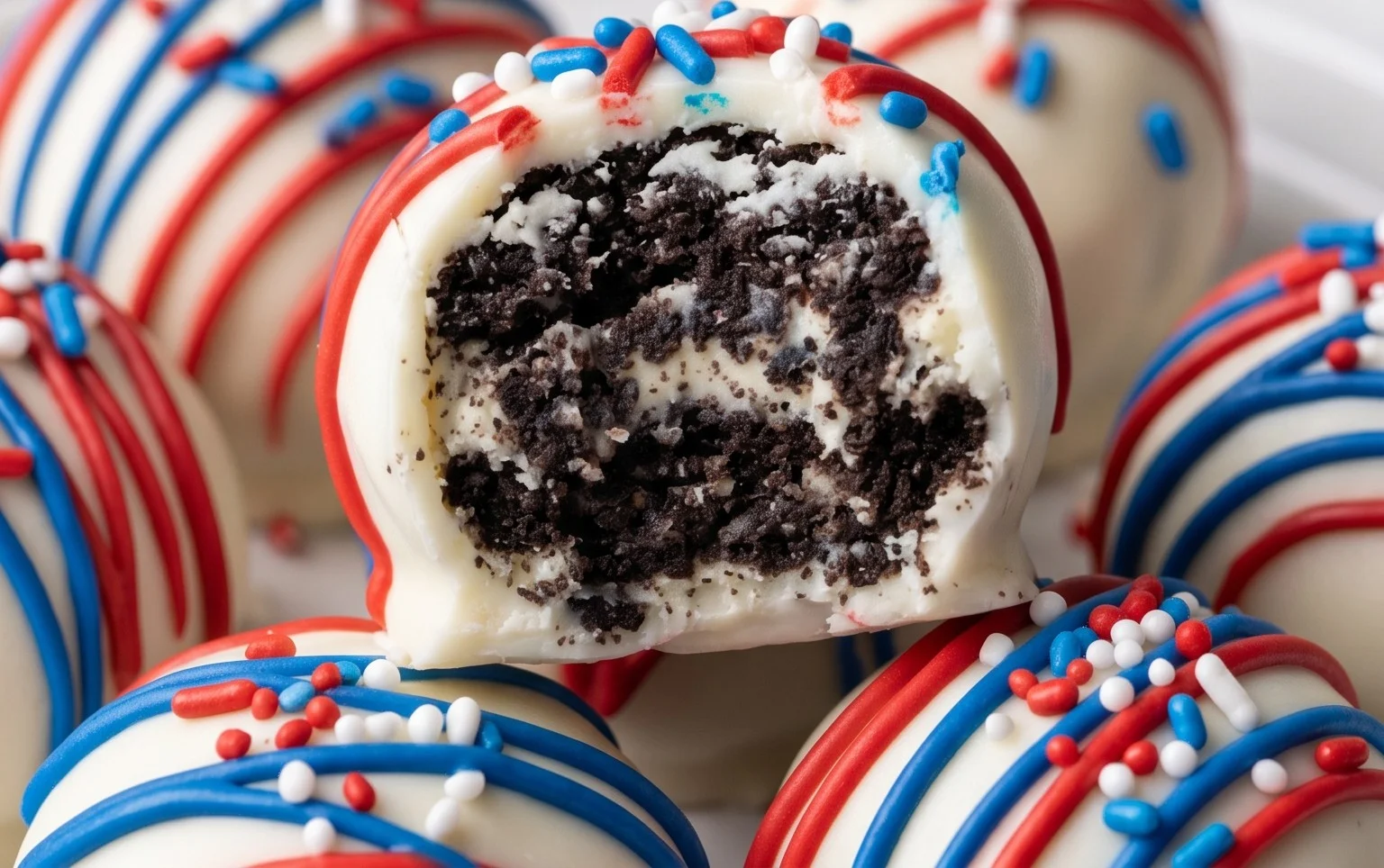 Patriotic Oreo Balls