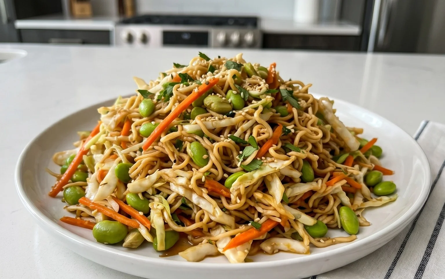 Crunchy Asian Ramen Noodle Salad Recipe