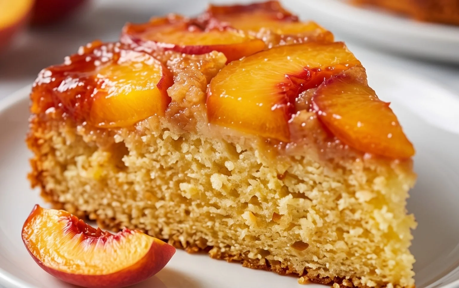Peach Upside-Down Cake Recipe