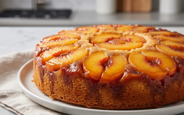 Peach Upside-Down Cake Recipe