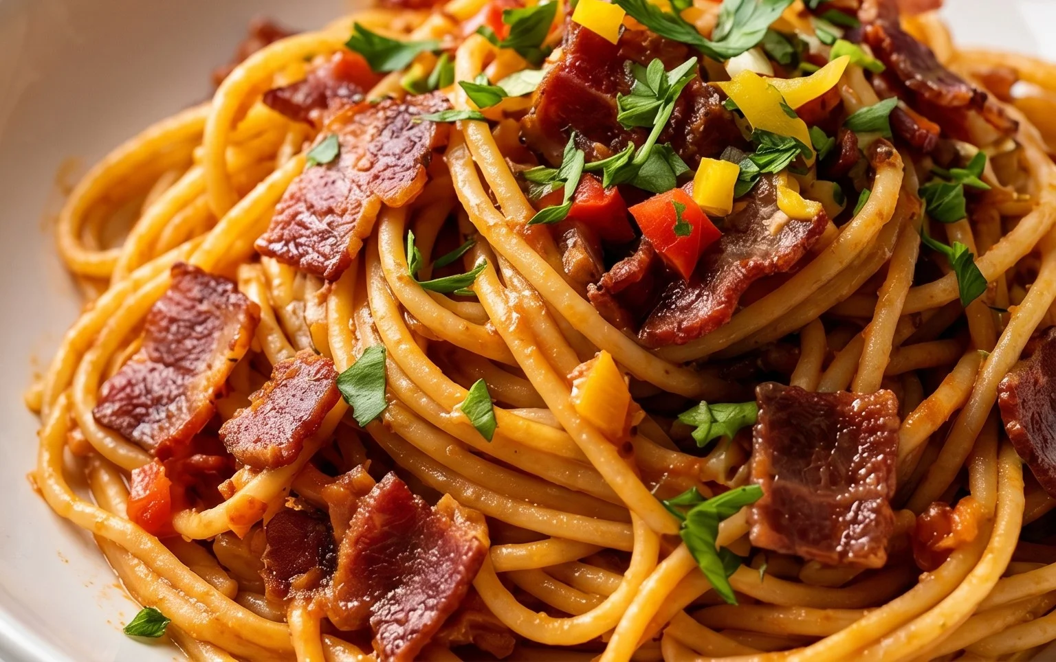 Beef Bacon Pasta