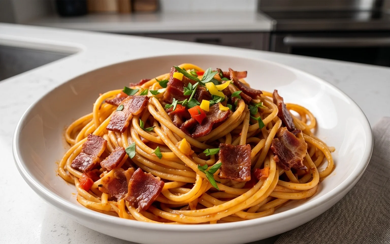 Beef Bacon Pasta