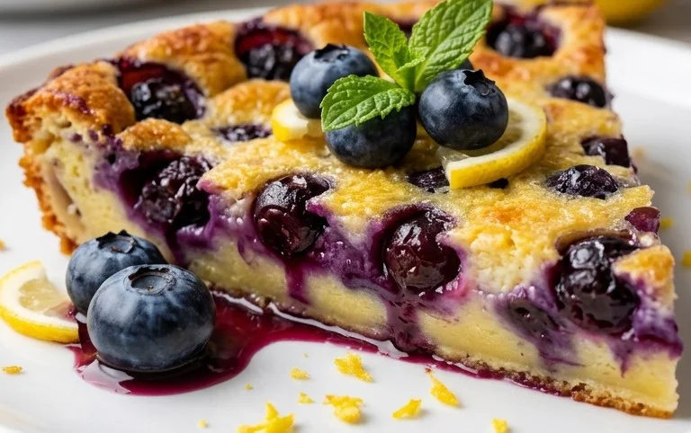 Lemon Blueberry Clafoutis