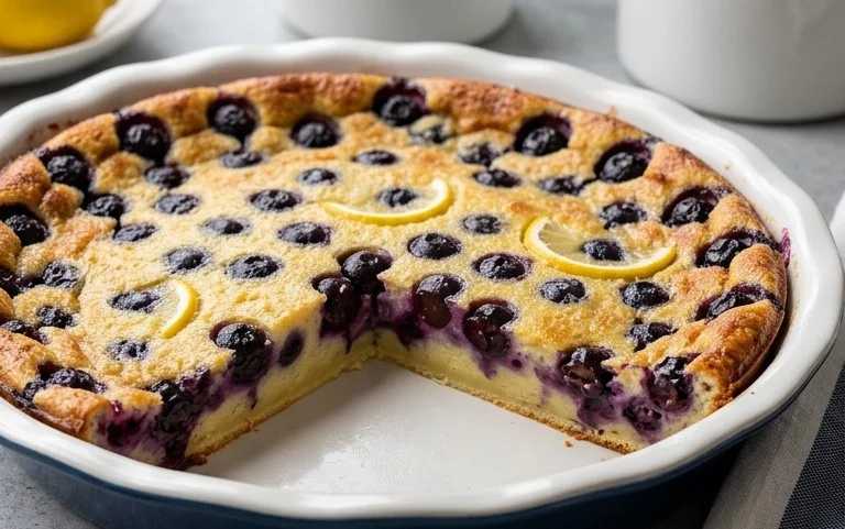 Lemon Blueberry Clafoutis