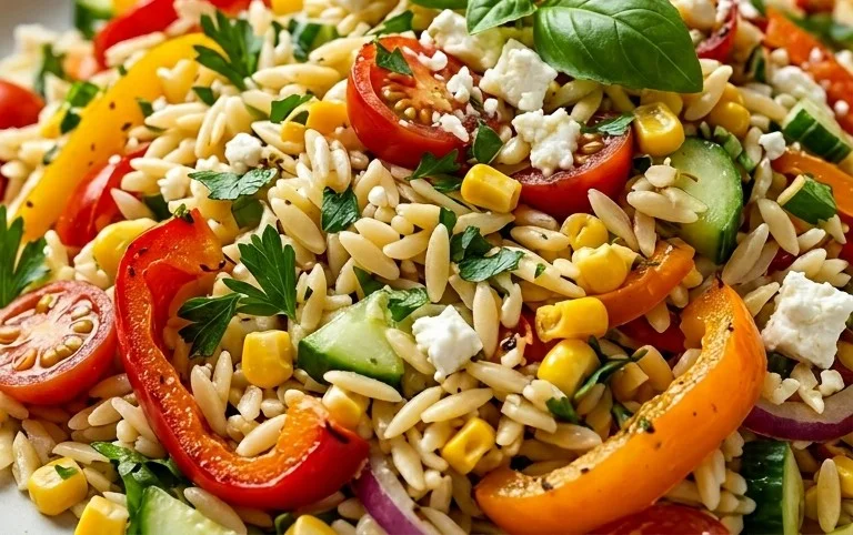 Rainbow Orzo Salad
