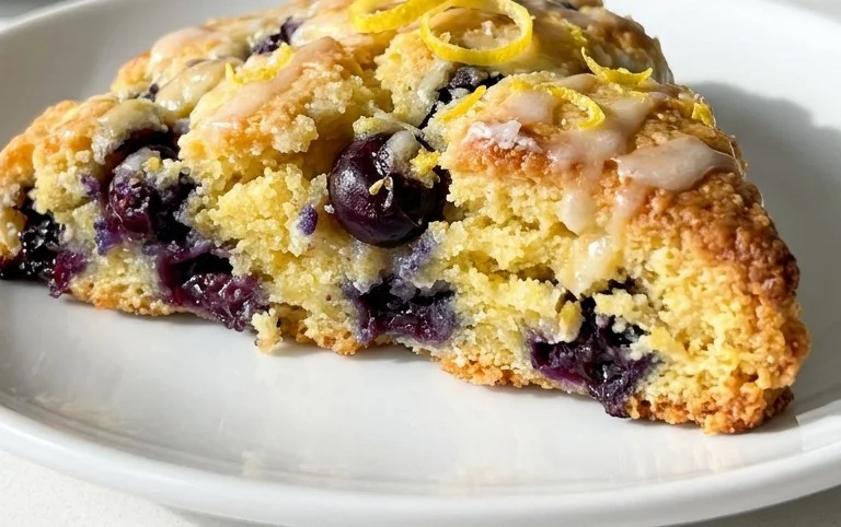 Almond Flour Lemon Blueberry Scones