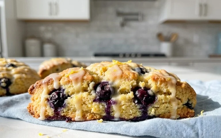 Almond Flour Lemon Blueberry Scones