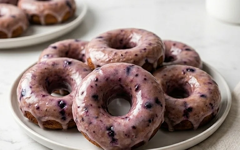 Wild Blueberry Cake Donuts
