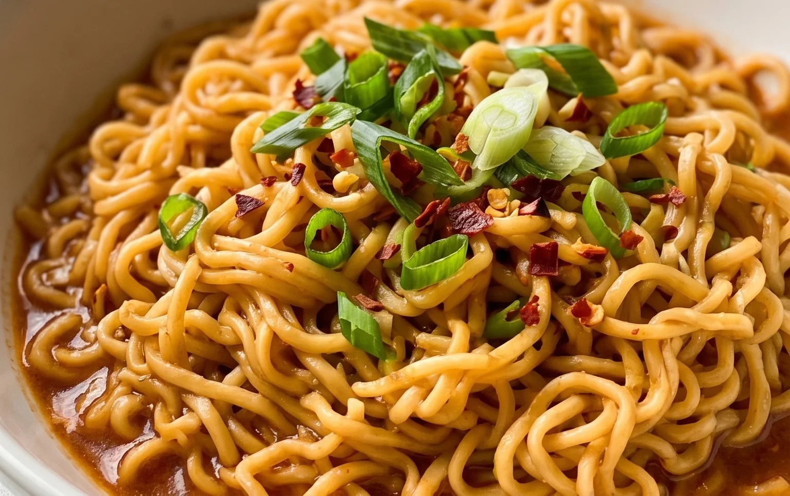 Easy Saucy Ramen Noodles