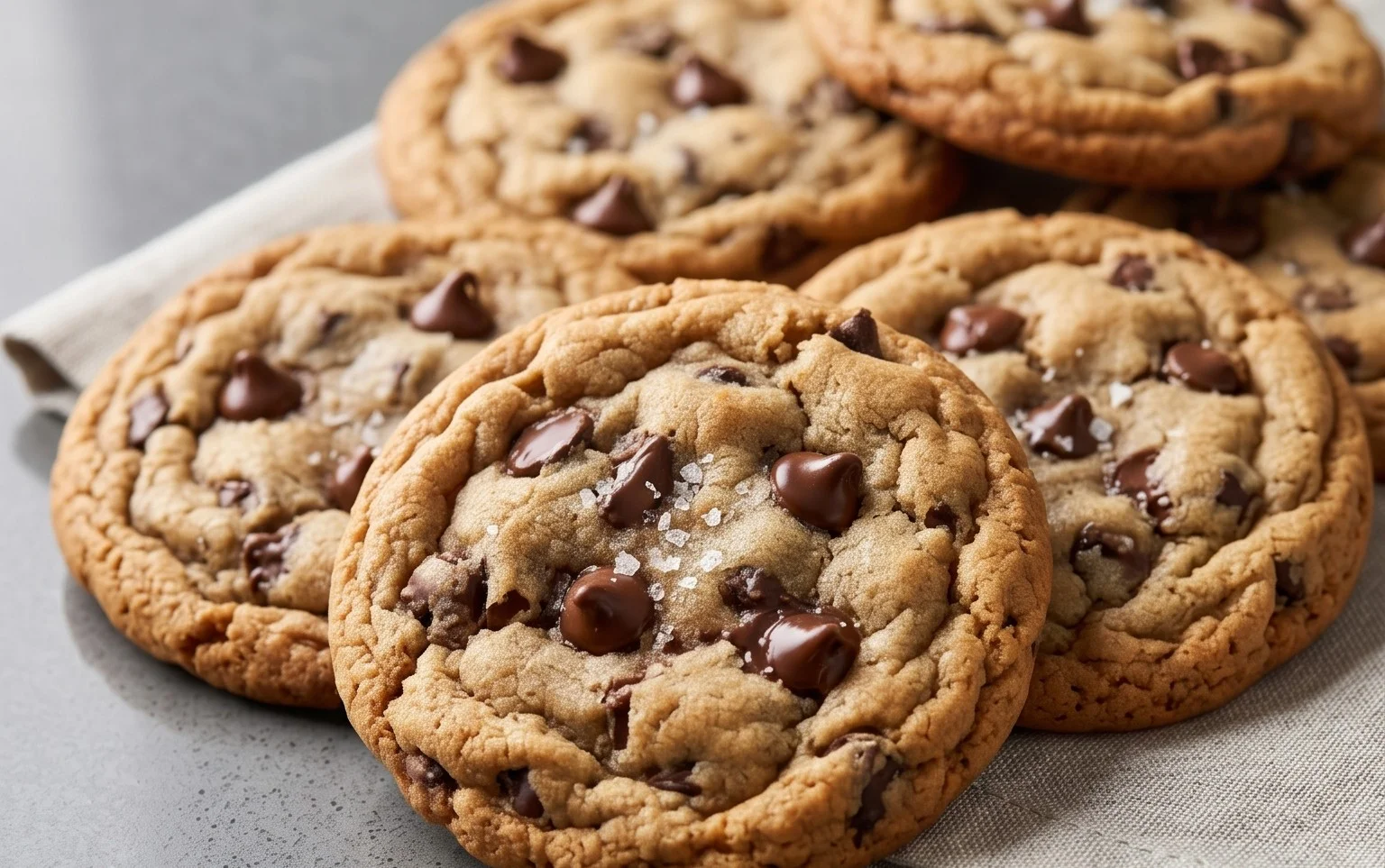 Crispy and Chewy Chocolate Chip Cookies