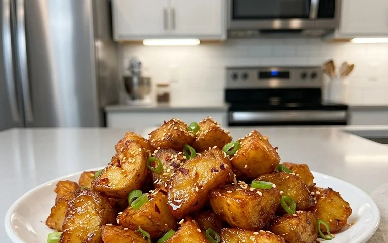 Crispy Honey Chilli Potatoes