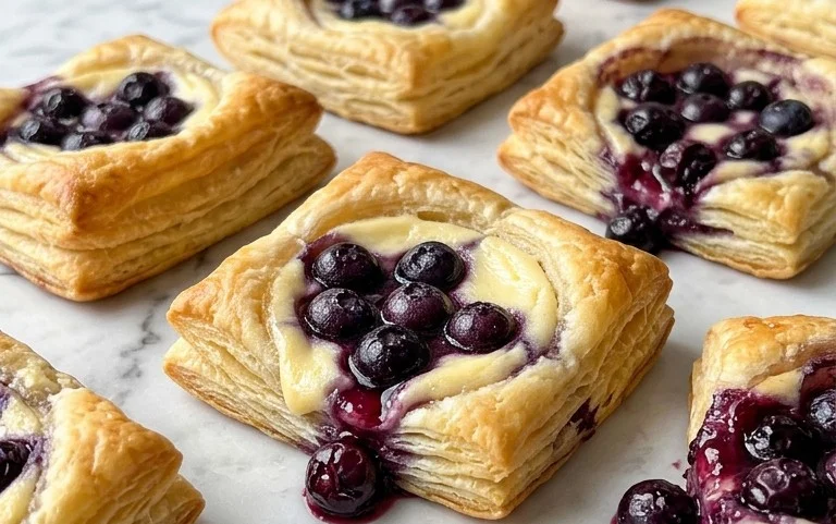 Blueberry Cream Cheese Puff Pastry
