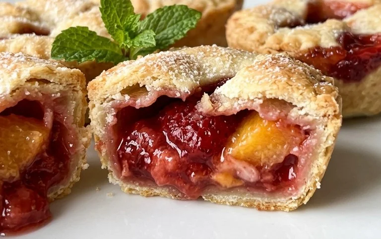 Strawberry Peach Pie Bites