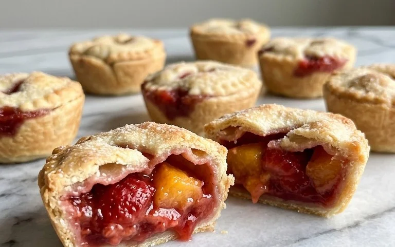 Strawberry Peach Pie Bites