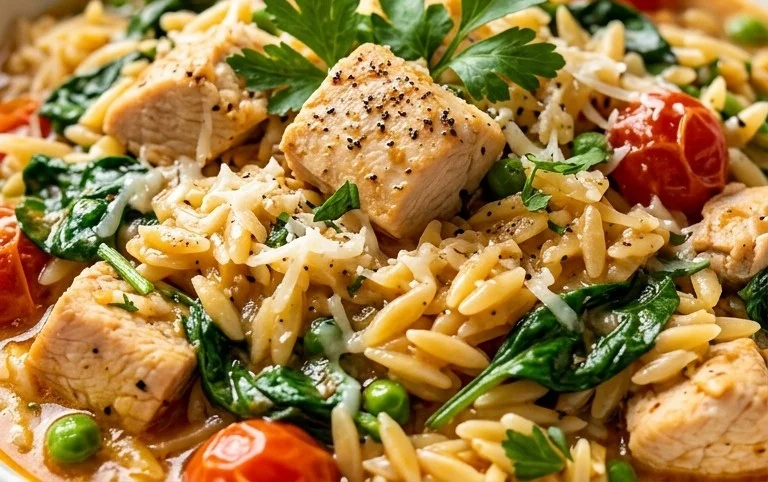Chicken Orzo (30-Minutes, One-Pan)