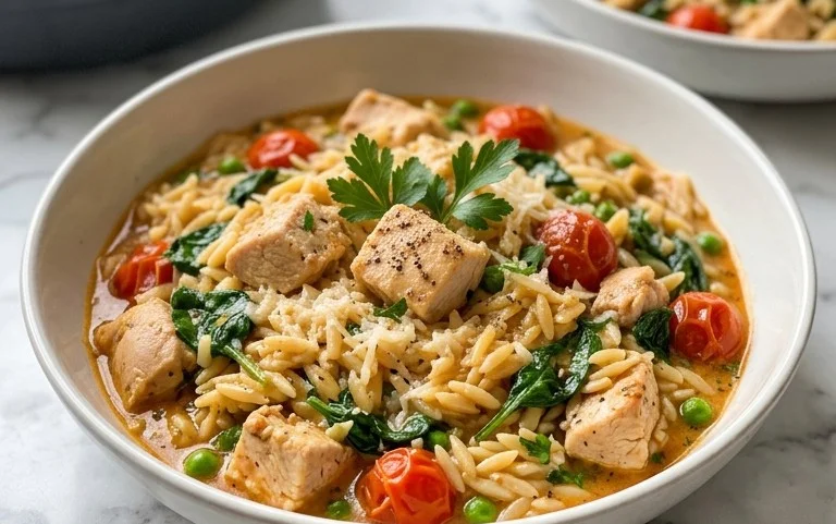 Chicken Orzo (30-Minutes, One-Pan)