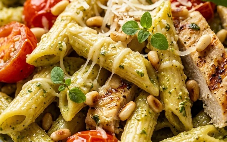 Creamy Chicken Pesto Pasta