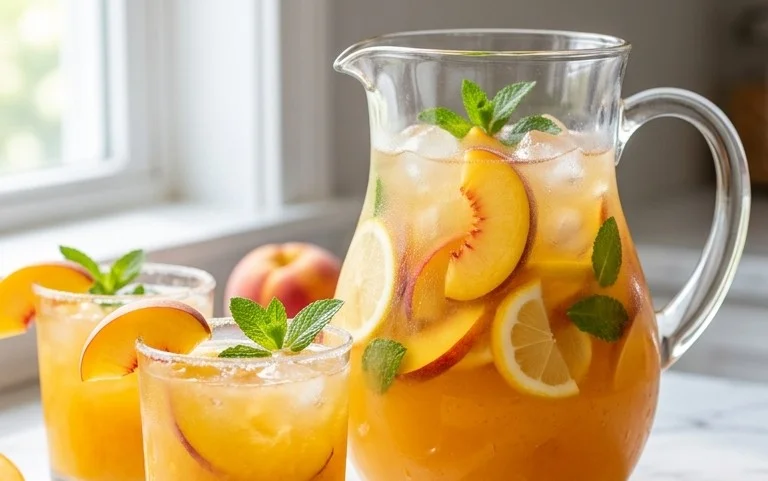 Refreshing Peach Lemonade