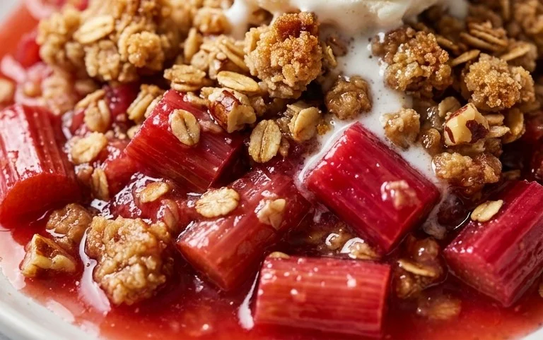 Easy Rhubarb Crisp