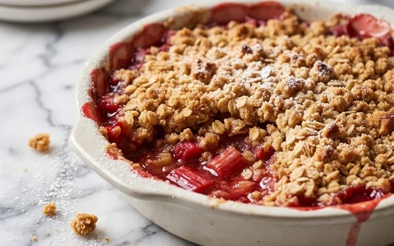 Easy Rhubarb Crisp