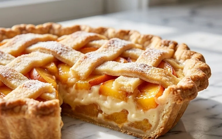 Peaches and Cream Pie