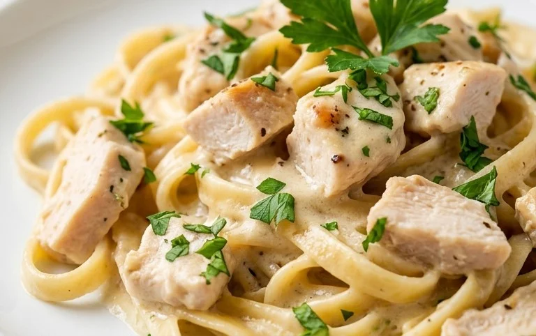 Low Calorie Chicken Alfredo