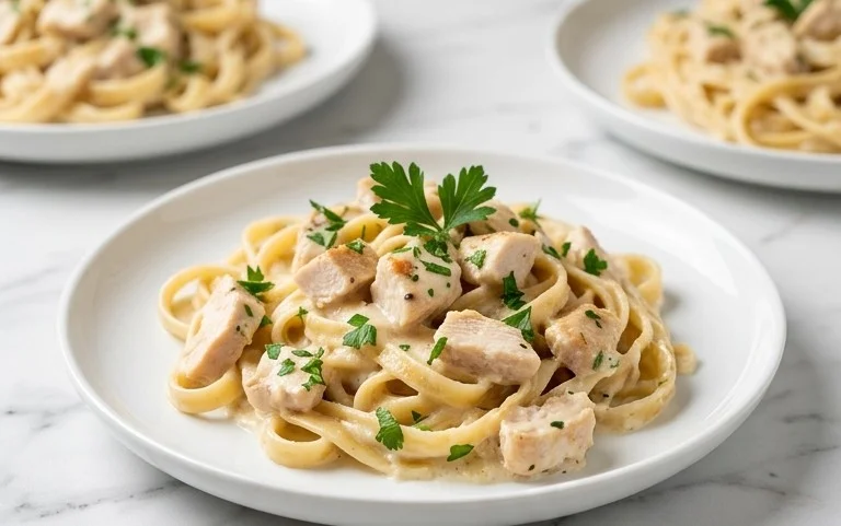 Low Calorie Chicken Alfredo