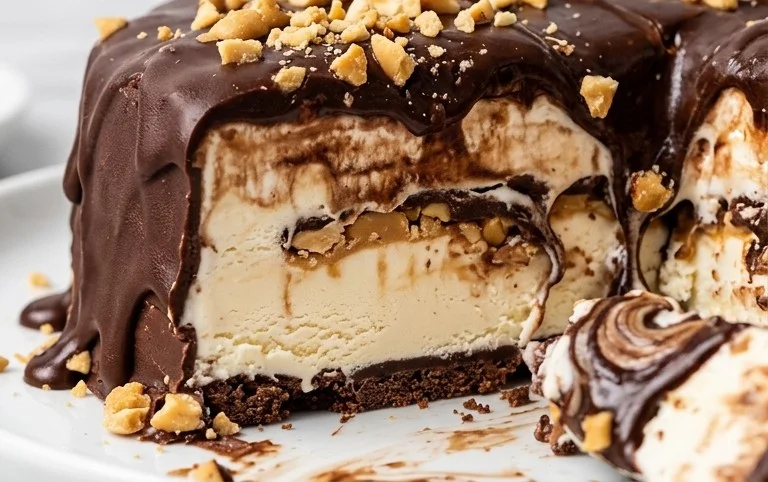 Buster Bar Ice Cream Cake