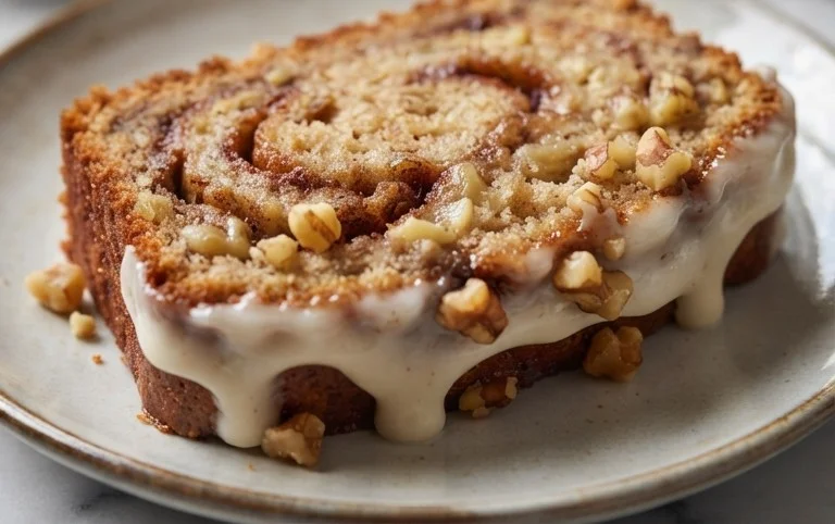 Cinnamon Roll Banana Bread