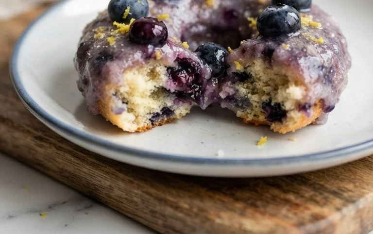 Blueberry Cake Donuts