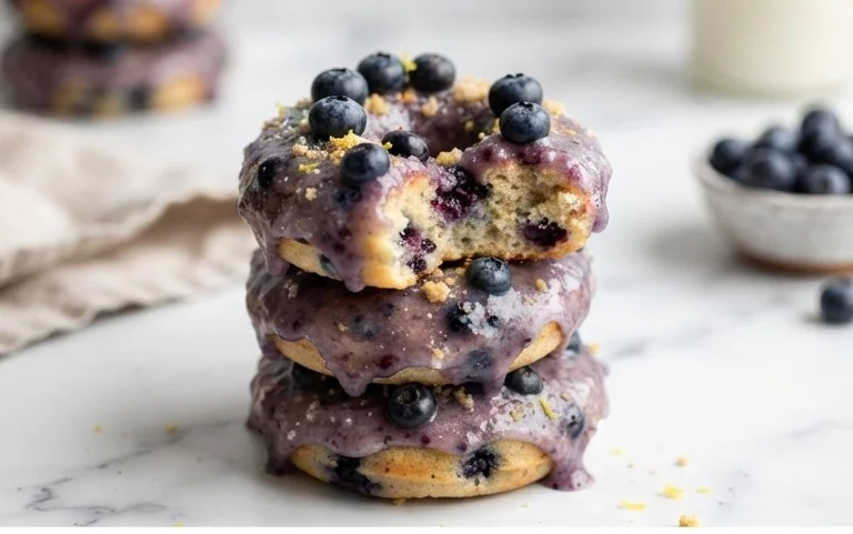 Blueberry Cake Donuts