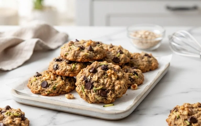 Healthy Zucchini Oatmeal Cookies
