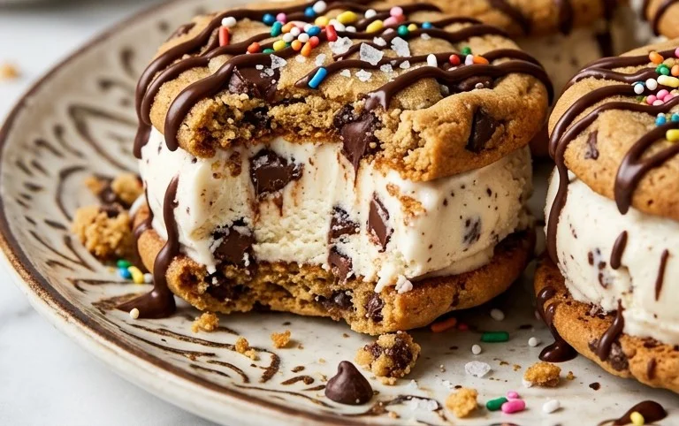 Cookie Ice Cream Sandwiches (Like a Chipwich!)