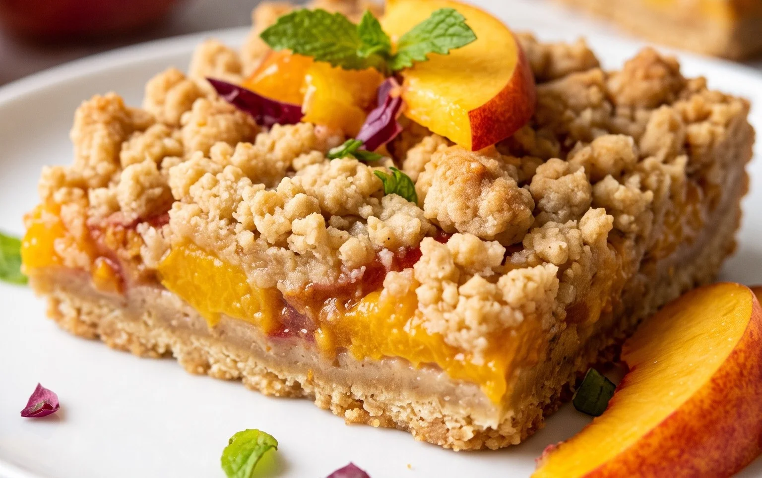 Fresh Peach Crum extractb Bars