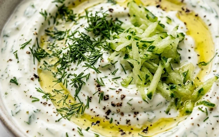 Cucumber Dip with Sour Cream and Dill