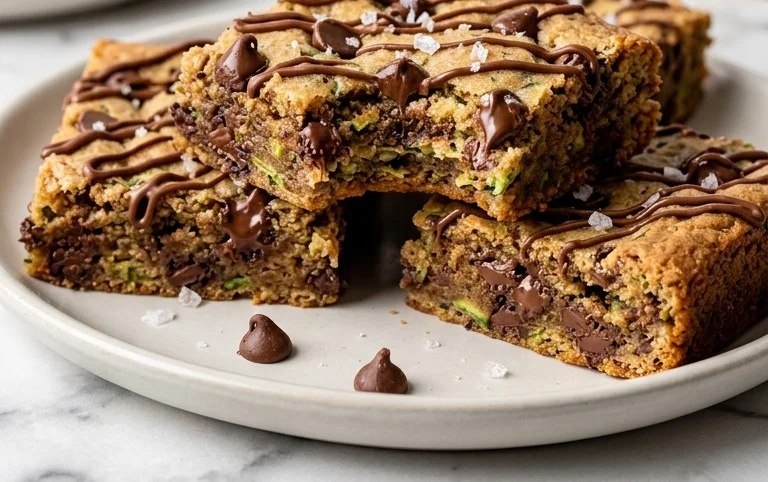 Chocolate Chip Zucchini Cookie Bars