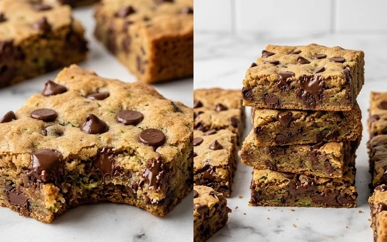 Chocolate Chip Zucchini Cookie Bars