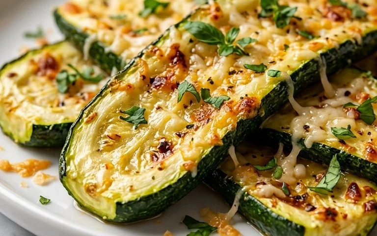 Oven Roasted Parmesan Zucchini 