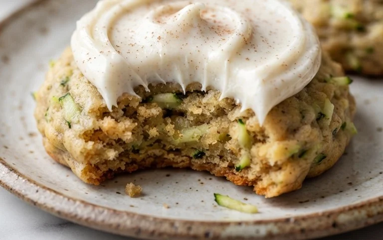 Zucchini Cookies with Cream Cheese Frosting
