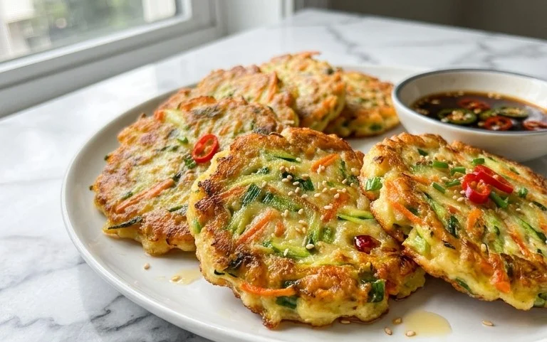 Quick & Easy Korean Zucchini Fritters (Hobak Jeon)