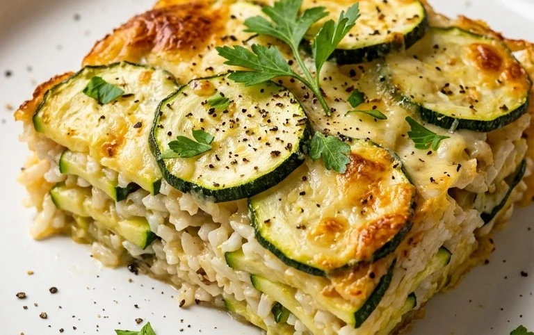 Julia Child's Zucchini and Rice Gratin (Tian de Courgettes au Riz)